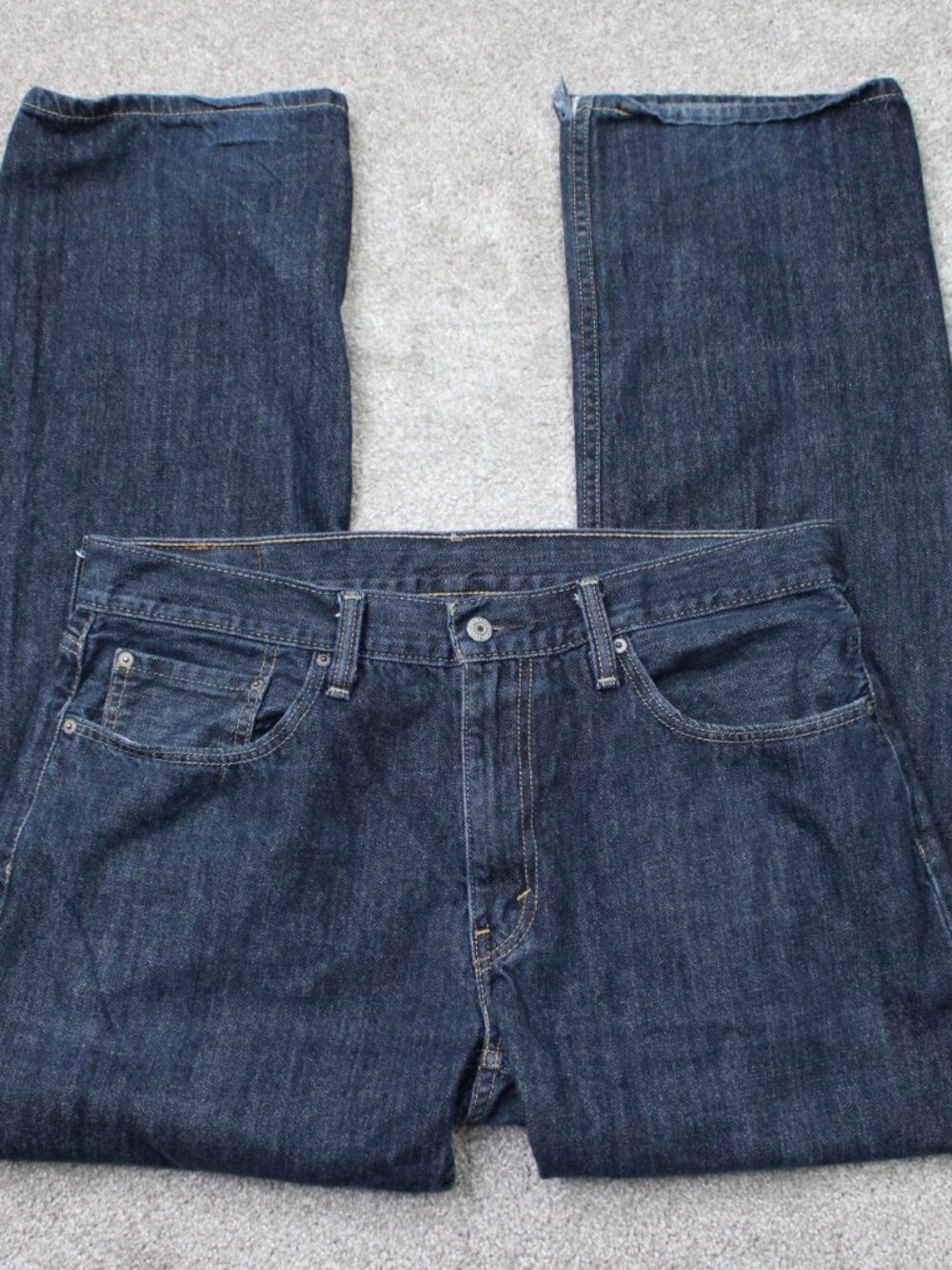 Levi 559 Jeans Mens 36x32 Blue Relaxed Straight Leg 5-Pocket Denim 100% Cotton